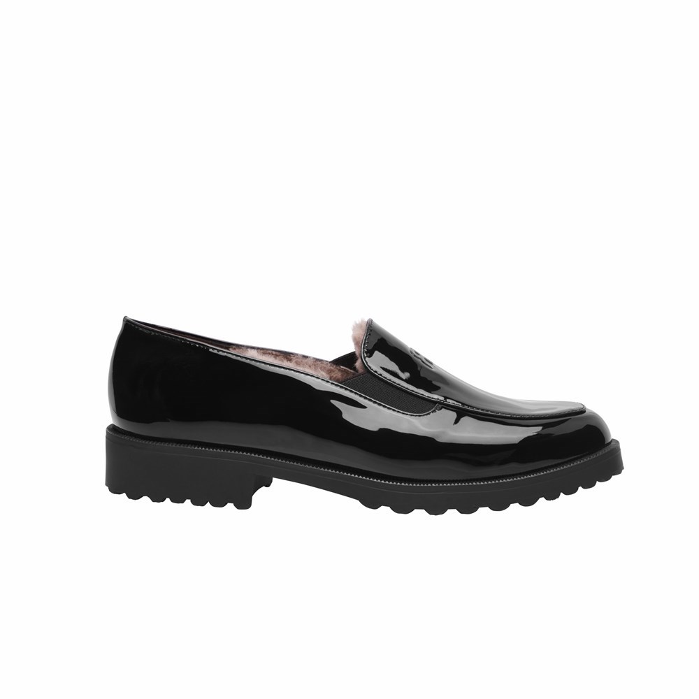 Brunate Lined Loafer Factory Store Canada - Womens Flat Shoes Black